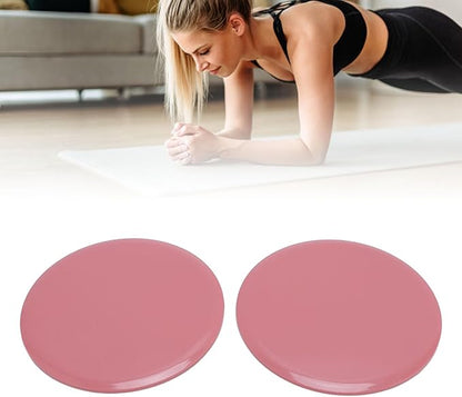 2Pcs Core Sliders for Working Out Compact Discs for Full Body Workout Fitness Home Exercise Equipment Floor Sliders Gray for Strength Training Balance Improvement