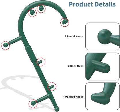 KEINE MARKE Trigger Point Massage Tool Body Deep Tissue Handheld Back, Neck, Shoulder, Leg and Feet Massager Rod, Muscle Release Tool Self Massage Hook Cane for Women & Men