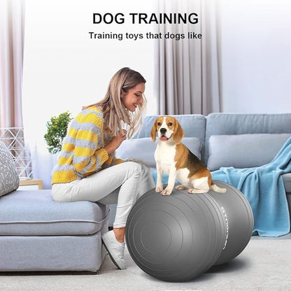 Anti-Burst Peanut Ball,Kids Active Wiggle Seat,for Labor, Therapy, Kids with ADHD – Eco-Friendly Birth Ball for Pregnancy, Physical Therapy & Exercise– with Pump