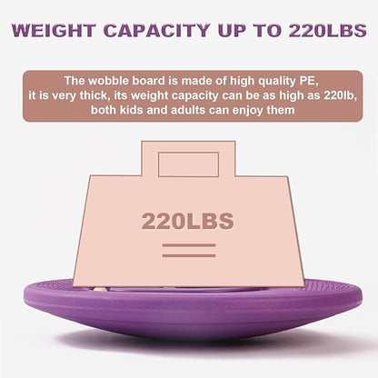 Kids Maze Balance Board - Wobble Trainer for Ski Surf Snowboard, Non-Slip Sensory Rocker Ages 3-12, Core Therapy & Skate Prep
