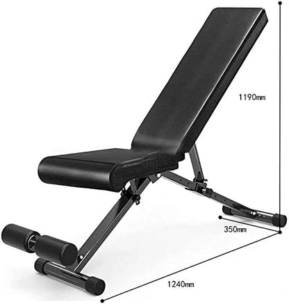 Home Weight Bench,Folding Gym Sit-Up Dumbbell Bench,Durable Sturdy Weight Benches,for Men and Women Full Body Workout,Max Load 300Kg