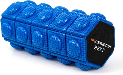 ProStretch Hexi Mini Travel Textured Foam Roller for Deep Tissue Muscle Massage and Myofascial Trigger Point Release