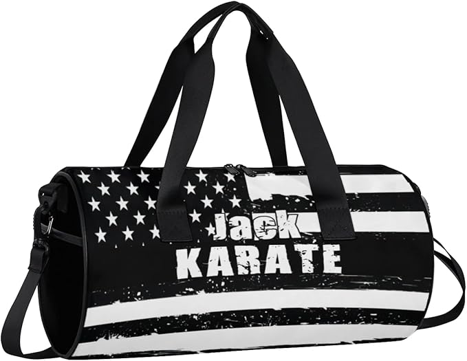 Personalized-Martial-Arts-Gear-Bag for Karate Teakwondo, Custom Jiujitsu Bag for Boys, Karate Teakwondo Bag for Gear Waterproof Lightweight Large USA