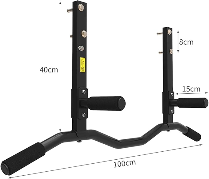 Home Gym Horizontal Bar Wall-Mounted Pull-up Bar Indoor Sports Training Fitness Equipment, Stable and Durable Heavy-Duty Steel, Load 200kg