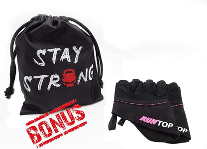 Workout Gloves Weight Lifting Grips with Silicon Padding by RUNTOP - Exercise Gloves Perfect for Women Men Cross Fitness Training WODS Weightlifting Bodybuilding Powerlifting Gym Fitness