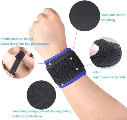 Wrist Brace, Compression Wrist Strap Support Wrist for Men & Women, Youth & Elderly, Boys& Girls, One Size Adjustable, Sports Wristband 1 PCS (Pink)