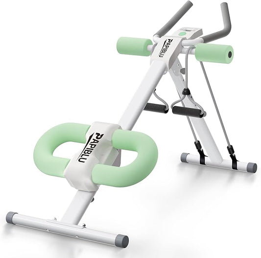 Abdominal Trainers - Adjustable Ab Trainer Machine, Foldable Abdominal Workout Equipment with Knee Protection - Home Gym Core Strength Trainer for Men & Women