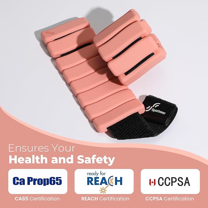 Sportneer Ankle & Wrist Weights Set of 2 (1LB/2LB Each) for Women Men Comfortable Arm Leg Weight for Pilates, Running, Walking, Workout, Yoga, Water Aerobics, Pool Exercises