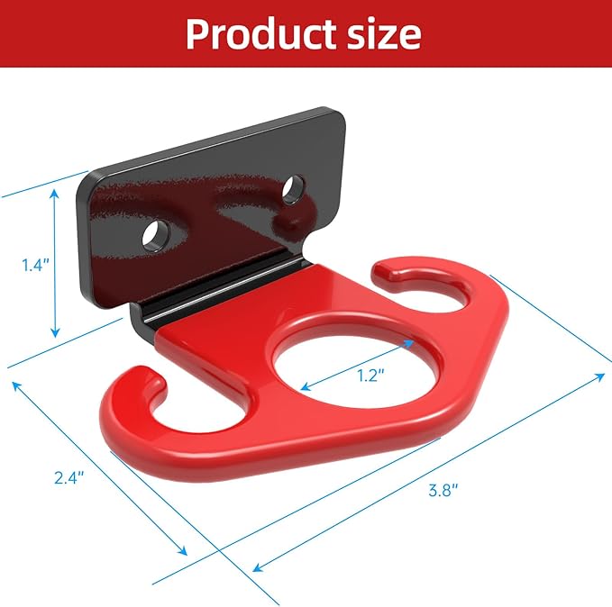 Resistance Band Wall Anchors, Space-Saving Workout Wall Mount Anchor for Home Gym Workouts, Physical Therapy, and Strength Training,Wall Anchor for Resistance Bands Dark red (3pcs)