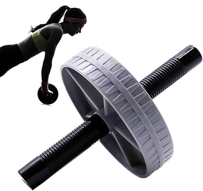 Ab Exercise Wheel Roller - Abdominal Roller Wheel, Workout Training Equipment | Portable Abdominal Exercise Roller Wheel With Handles, Gym Body Fitness & Strength, Achieve Toned Core Muscles