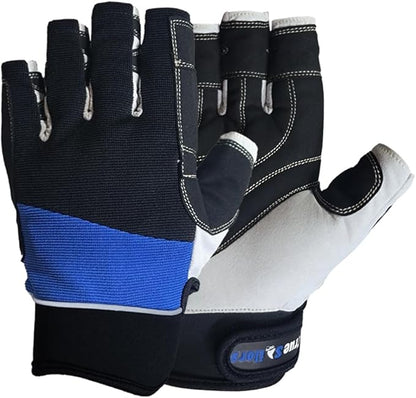 MRX Sailing Gloves for Men & Women 3/4 Finger Grip Great for Sailing, Yachting, Paddling, Kayaking, Fishing, Dinghying Water Sports
