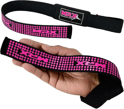 MRX Weight Lifting Bar Strap for Gym Workout Training Bodybuilding Deadlift Padded Straps Men/Women