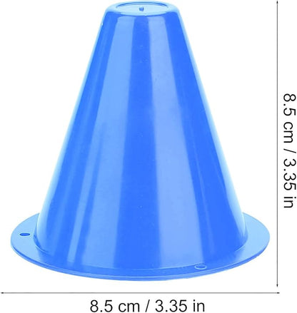 10-Pack Football Training Cones, Bracket Accessories, Obstacle Marking Set