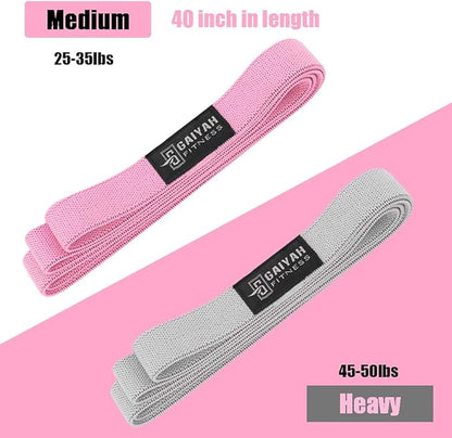 Long Resistance Bands, Fabric Resistance Bands Stretch Bands for Exercise Bands Resistance Bands Set Elastic Resistance Bands for Working Out Women Resistance Bands for Physical Therapy