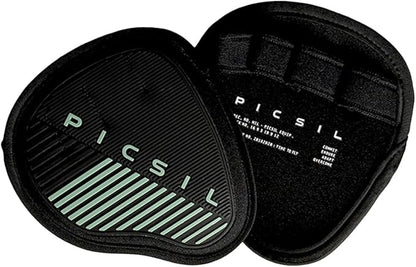 PICSIL - Fitness Grips Pads | Alternative to Gym Gloves | Strong Neoprene Grip for Weightlifting & Cross Training | Suitable for Men & Women | Design for Dumbbells and Pull Ups | One Size |
