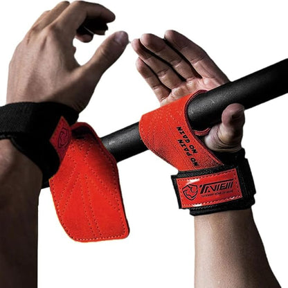 TAVIEW Wrist Straps for Weightlifting for Maximum Grip Support - Lifting Deadlift Strap & Weight Lifting Grips Gloves for Working Out Pull Up Deadlifting & Shrugs