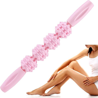 Handheld Muscle Roller Stick Tension Release Sports Tool for Reducing Soreness and Tightness in Back Arm Shoulders Legs