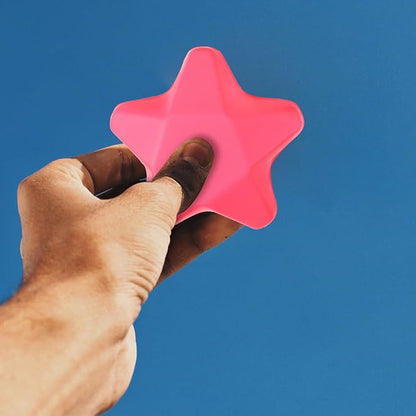 BESPORTBLE Finger Exercise Ball Hand Grip Strength Trainer, 4pcs Star Shaped Hand Grip Ball Finger Resistance Exercise Squeezer for Adults Hand Workout
