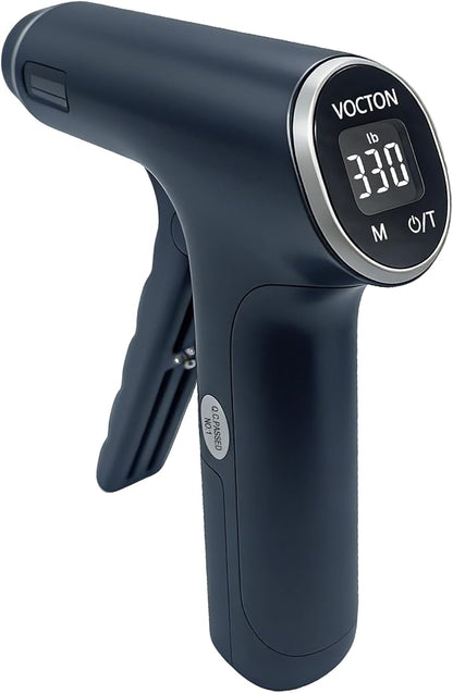330lbs/150KG Handful Grip Strength Tester, Electronic Hand Dynamometer & Exerciser with Adjustable Resistance Trainer, LCD Screen, Ergonomic Handle for Home and Gym Use(Battery Not Included)