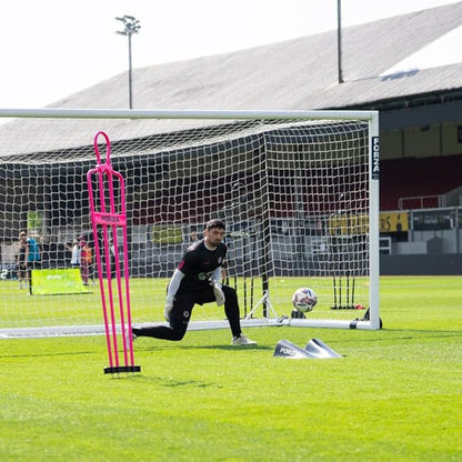 FORZA Goalkeeper Training Deflection Ramp | Durable Rubber Ball Deflector for Soccer- Ideal for GK Reactions, Reflex Training, and Shot Stopping Practice - Two Styles for Varied Training