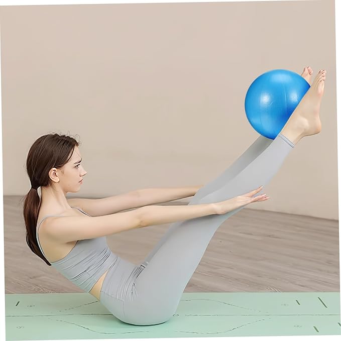 Mini PVC Yoga Ball Blue 1 Piece Anti-Burst Stability Trainer for Core Workout and Home Fitness Equipment