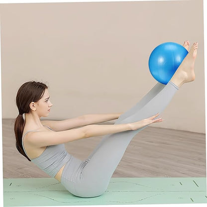 Mini PVC Yoga Ball Blue 1 Piece Anti-Burst Stability Trainer for Core Workout and Home Fitness Equipment