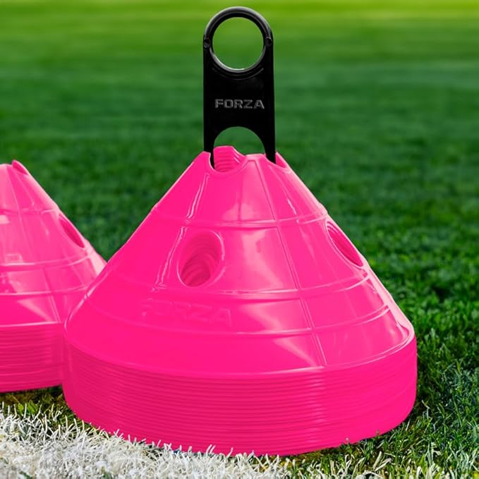 FORZA Soccer SuperCone Training Marker Domes [20 Pack] | Jumbo 5.5in Cones for Speed & Agility Training | Heavy-Duty Weatherproof PVC Options
