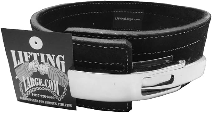 Powerlifting Belt with Lever Buckle - Weightlifting (Medium 30-38 in)