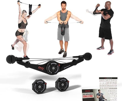 OYO Personal Gym - Full Body Portable Gym: Home, Office or Travel - NASA SpiraFlex Resistance Technology