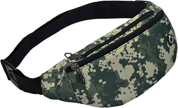 Fanny Pack for Men Women, Waterproof Sports Waist Bag Pack, Belt Bag for Travel Hiking Running