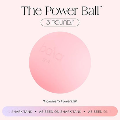 Bala Power Ball, Weighted Toning Exercise Ball for Pilates, Yoga, Home Fitness & More - Workout Ball for Strength & Core Training, Aerobics & Working Out to Improve Balance & Sculpt
