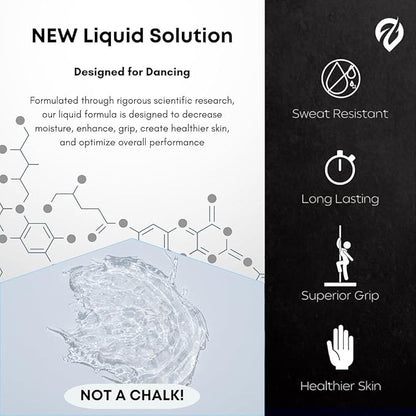 Liquid Chalk, Mess Free Gym Chalk for Weightlifting, Gymnastics, Rock Climbing, Dancing. Sweat Resistant and Long Lasting for Stronger Grip. Package May Vary.