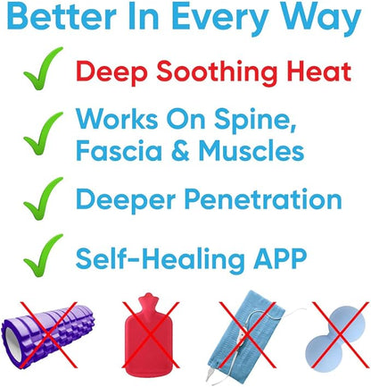 Dr. Cohen’s Heatable Massage Pad - FSA Eligible AcuPad - Full Body Massage Pad with Heat - Manual Body Massager for Neck and Back Pain Relief (Pack of 2)