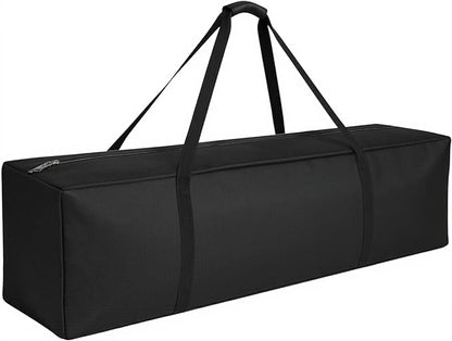 COOLBEBE 56" Sports Duffle Bag - 216L Extra Large Travel Duffel Luggage Bag with Upgrade 2-way Lockable Zippers, Sturdy & Water Resistant Long Duffle Bag for Camping Moving (Black 56inch)