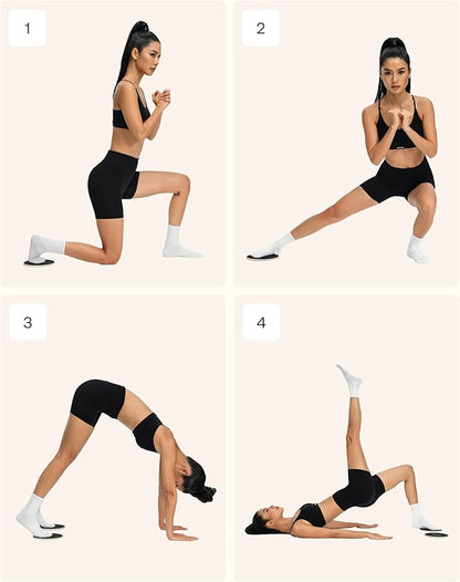 BetterMe Pilates Sliders – Dual-Sided Exercise Sliders for Core Training – Compact Workout Gliders for Home Fitness, Abs & Full Body Workouts