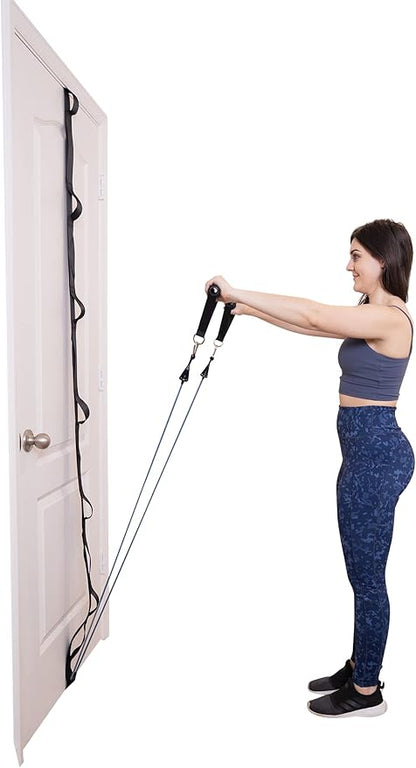 Lumia Wellness Anchor Strap for Resistance Band Exercises, Heavy Duty Door Gym Band,Full Body Multi-Point Home Gym, Portable Workout Equipment, Easy to Instal, No Hardware Necessary