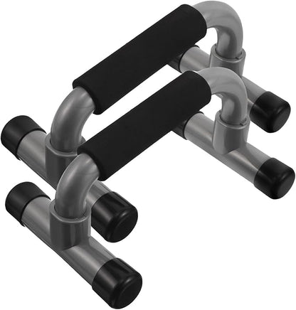 SECFOU H-shape Parallette Bars Push up Stand, Non-slip Portable Pushup Handles for Chest Training, 1 Pair Fitness Push up Equipment for Home Workout and Strength Training