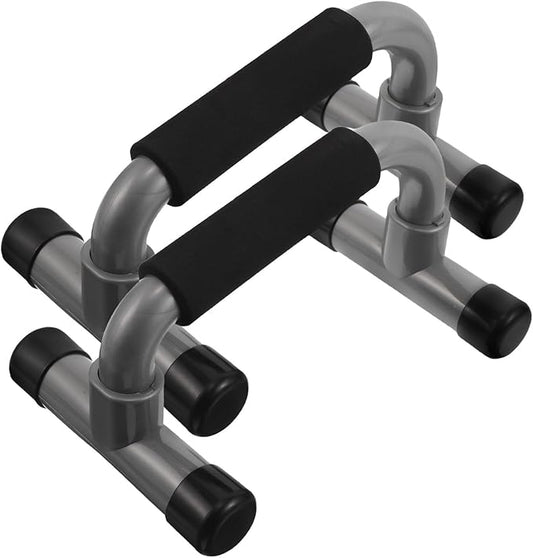 SECFOU H-shape Parallette Bars Push up Stand, Non-slip Portable Pushup Handles for Chest Training, 1 Pair Fitness Push up Equipment for Home Workout and Strength Training