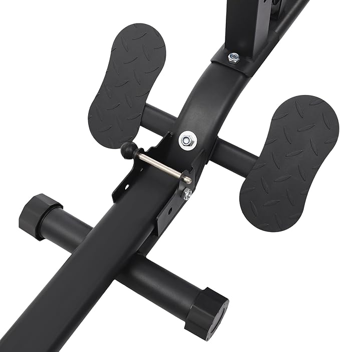 Multifunctional Strength Training Fitness Rack, Small Foldable Gym Rack Adjustable Height, Shock Absorbing Feet Weight Capacity 220.46 Lbs