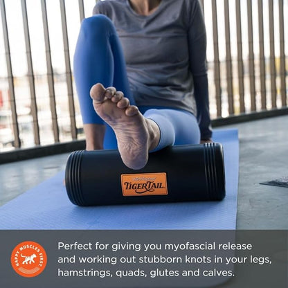 Tiger Tail The Big One Large Foam Roller - High Density Massager for Back, Legs, Glutes, HIPS, Shoulders, Muscles, Deep Tissue, and Myofascial Release