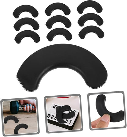 Mipcase 10pcs Crescent Dumbbell Support Pad Gym Hip Thrust Pad for Barbell Fitness Equipment for Home Gym