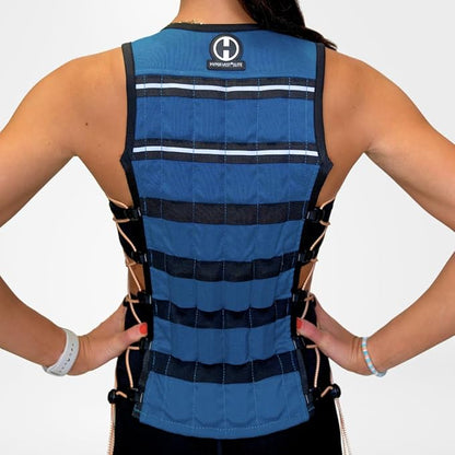 Hyperwear HyperVest ELITE Adjustable Weighted Vest for Women and Men — Thin Steel Weights, Stretch CORDURA Fabric — Weight Vest for Walking, Running, Strength Training