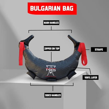 PGS Strength Training Bag, 11LB/33LB/55LB, Fitness Sand Bag, Home Gym Weight Training, Multifunctional Workout Bag - UNFILLED