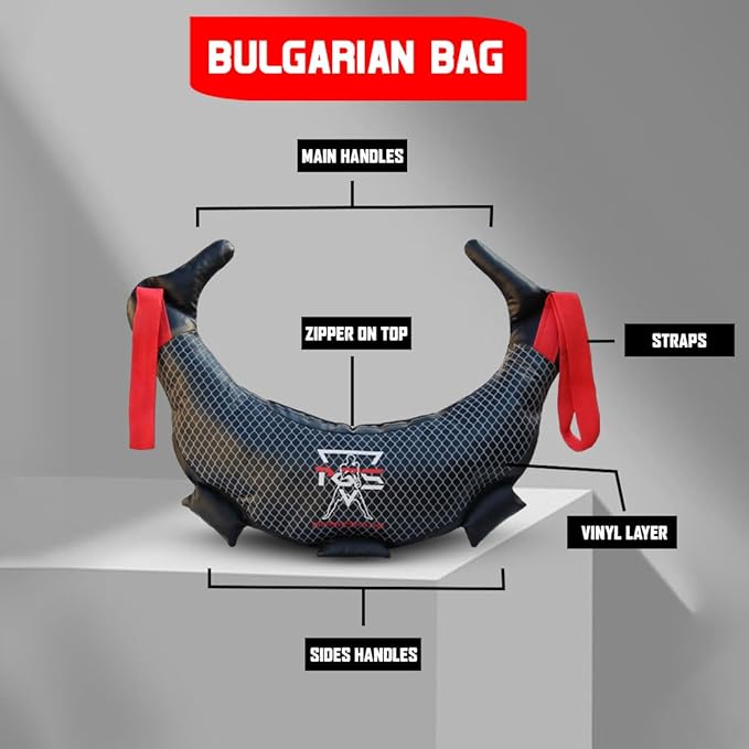 PGS Strength Training Bag, 11LB/33LB/55LB, Fitness Sand Bag, Home Gym Weight Training, Multifunctional Workout Bag - UNFILLED