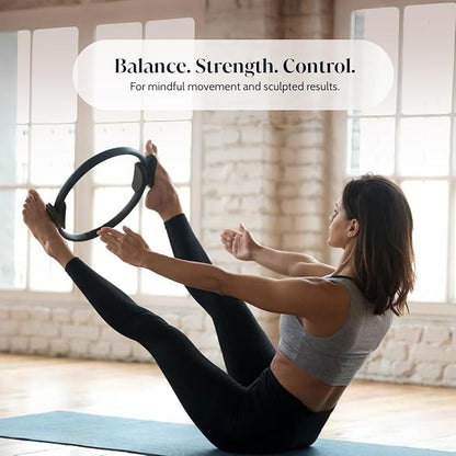 Pilates Kit for Home Workout – Pilates Ring Set with Mini Ball, Pilates Ring, Resistance Bands Set & Booty Bands, Essentials Kit for Women Workout Equipment for Home Pilates Workout Kit
