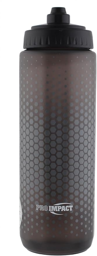 Pro Impact 28 Oz Squeeze Bottles Sports Water Bottle - Multipurpose Reusable Water Bottle for Training, Gym – Wide Mouth Squirt Bottles for Liquids – Soft Squeeze Gym Water Bottle Fast Flow - Black