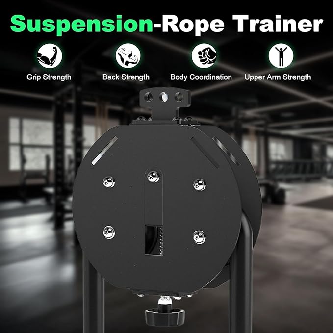 Endless Rope Trainer, Portable Cable Pulley System, Pulley Cable Machine System with 30kg/330lb Adjustable Resistance, Home Gym Equipment, for Grip, Arms, Back, Body Coordination Exercises