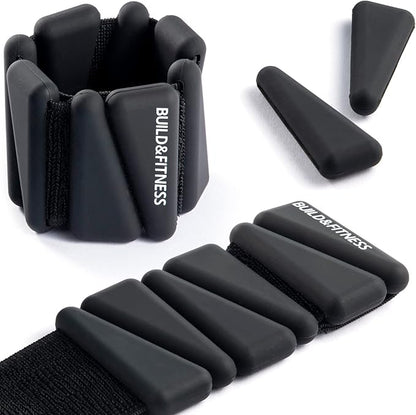 Wrist & Ankle Weights, Adjustable Bands for Women & Men Workouts, Set of 2 – 2lb or 4lb (1lb or 2lb each strap) Ideal for Runs, Jogs, Walks, Yoga, Dance, Pilates, Cardio, Aerobics, Strength Training