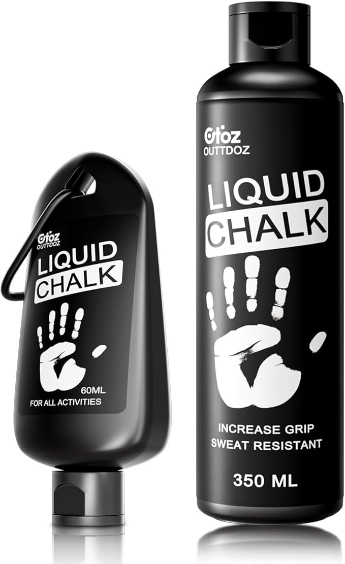 Pro Grade Liquid Chalk Mess-Free Gym Chalk for Weightlifting, Gymnastics, Rock Climbing, Dancing, Dries in Seconds| 12 oz, 12 oz + 2 oz