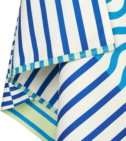 Dock & Bay Beach Towel - Quick Dry, Sand Free - Compact, Lightweight - 100% Recycled - Includes Bag - Blueberry Spritz - Extra Large (200x90cm, 78x35)